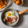 Poêle antiadhésive 20cm effet pierre avec couvercle Pierre Gourmet Offre