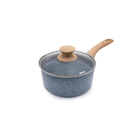 Casserole 18 cm en aluminium antiadhésif effet pierre Pierre Gourmet Promotion
