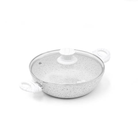 Poêle en aluminium antiadhésive 24cm Bisetti Stonewhite Promotion