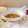 Wok sauteuse 28cm en aluminium antiadhésif Bisetti Stonewhite Vente