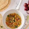 Wok sauteuse 28cm en aluminium antiadhésif Bisetti Stonewhite Offre