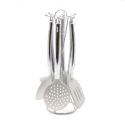 Ensemble de 6 ustensiles de cuisine en silicone avec support en métal Stonewhite Promotion