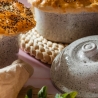 Set de 2 cocottes en céramique stoneware Bisetti Stonewhite pour le four Choix