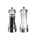 Moulin à sel et poivre transparents pour table cuisine 17,5 cm Bisetti Stonewhite Promotion