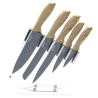 Ensemble de 5 couteaux en acier inoxydable avec bloc transparent Pierre Gourmet Remises