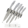 Ensemble de 5 couteaux de cuisine en acier inoxydable avec bloc transparent Stonewhite Offre