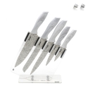 Ensemble de 5 couteaux de cuisine en acier inoxydable avec bloc transparent Stonewhite Promotion