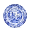 Ensemble de 4 assiettes plates en terre cuite style anglais 27x27x2 cm Blue Italian Promotion