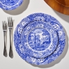 Ensemble de 4 assiettes plates en terre cuite style anglais 27x27x2 cm Blue Italian Vente