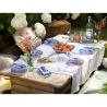 Ensemble de 4 assiettes plates en terre cuite style anglais 27x27x2 cm Blue Italian Offre