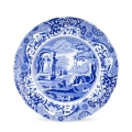 Set de 4 assiettes plates moyennes en terre cuite décorée style anglais Blue Italian Promotion
