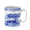 Ensemble de 4 tasses en porcelaine avec soucoupes décorées style anglais Blue Italian Promotion