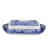 Beurrier en terre cuite décoré style anglais Blue Italian Promotion