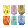 Ensemble de 6 verres à eau en verre forme arrondie 10cm Bombetta Caractéristiques