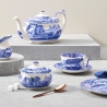 Sucrier avec couvercle en terre cuite décorée style anglais Blue Italian Vente