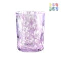 Ensemble de 6 verres à eau de table 10cm en verre coloré Carnaval Promotion