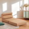 Fauteuil convertible en lit une place pliable, gain de place Jasmine Vente