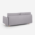 Canapé-lit 2 places style scandinave dossier inclinable Chara Réductions