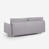 Canapé-lit 2 places style scandinave dossier inclinable Chara Réductions