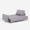 Canapé-lit 2 places style scandinave dossier inclinable Chara Remises