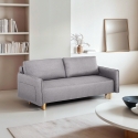 Canapé-lit 2 places style scandinave dossier inclinable Chara Promotion