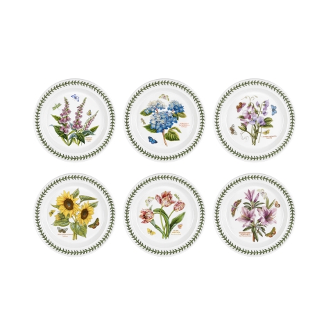 Ensemble de 6 assiettes en porcelaine 25 cm Portmeirion Botanic Garden Promotion
