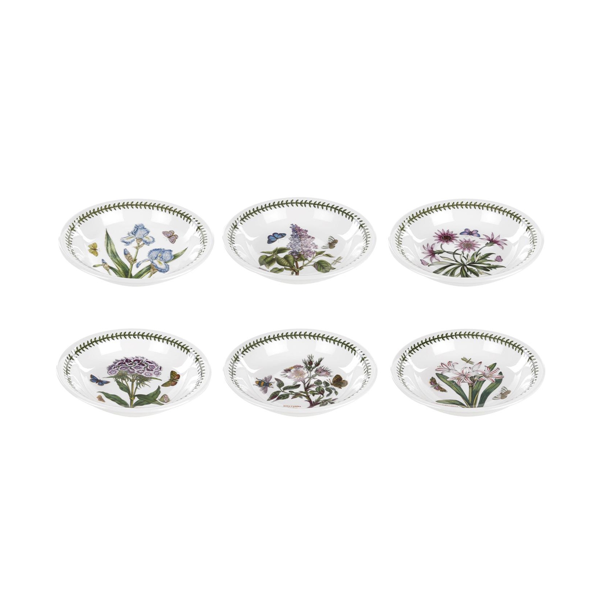 Lot de 6 assiettes creuses à pâtes en porcelaine Portmeirion Botanic Garden Promotion Lot de 6 assiettes creuses à pâtes en porcelaine Portmeirion Botanic Garden Promotion