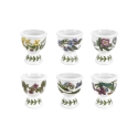 Lot de 6 coquetiers en porcelaine Portmeirion Botanic Garden Promotion