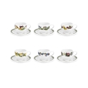 Set de 6 tasses à café en porcelaine Portmeirion Botanic Garden Promotion