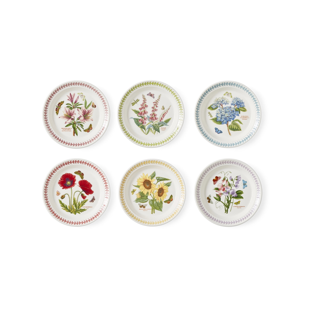 Ensemble de 6 petites assiettes 21,5 cm Portmeirion Botanic Garden Meadow Promotion Ensemble de 6 petites assiettes 21,5 cm Portmeirion Botanic Garden Meadow Promotion