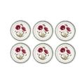 Set de 6 assiettes plates 26,7cm en porcelaine Portmeirion Botanic Garden Promotion