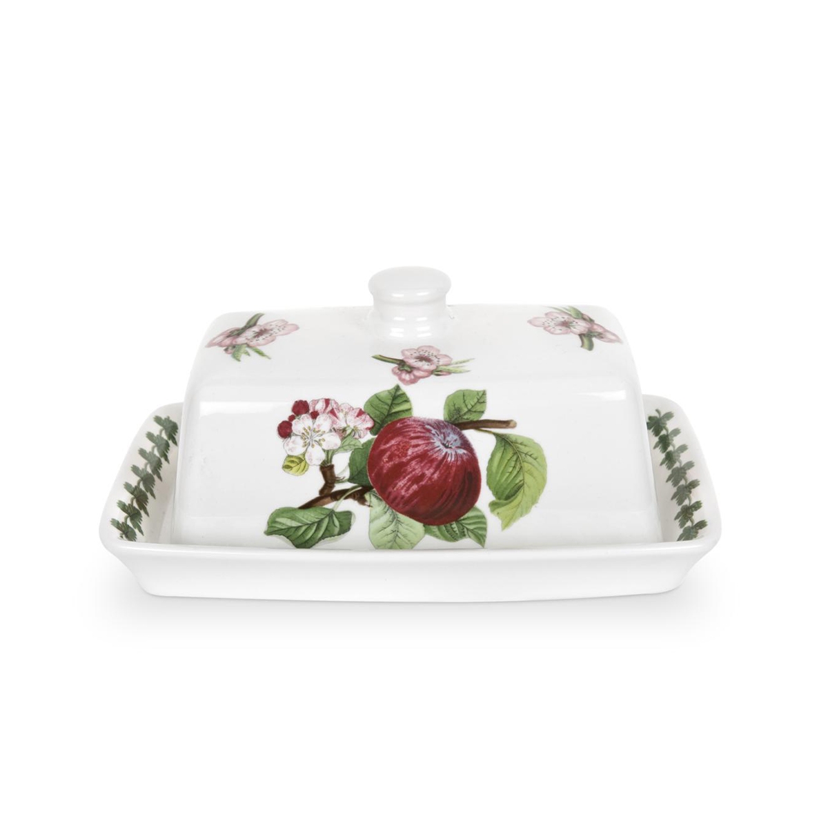 Beurrier avec couvercle en porcelaine Portmeirion Pomona Promotion Beurrier avec couvercle en porcelaine Portmeirion Pomona Promotion