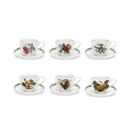Ensemble de 6 tasses à thé avec soucoupe en porcelaine Portmeirion Pomona Promotion