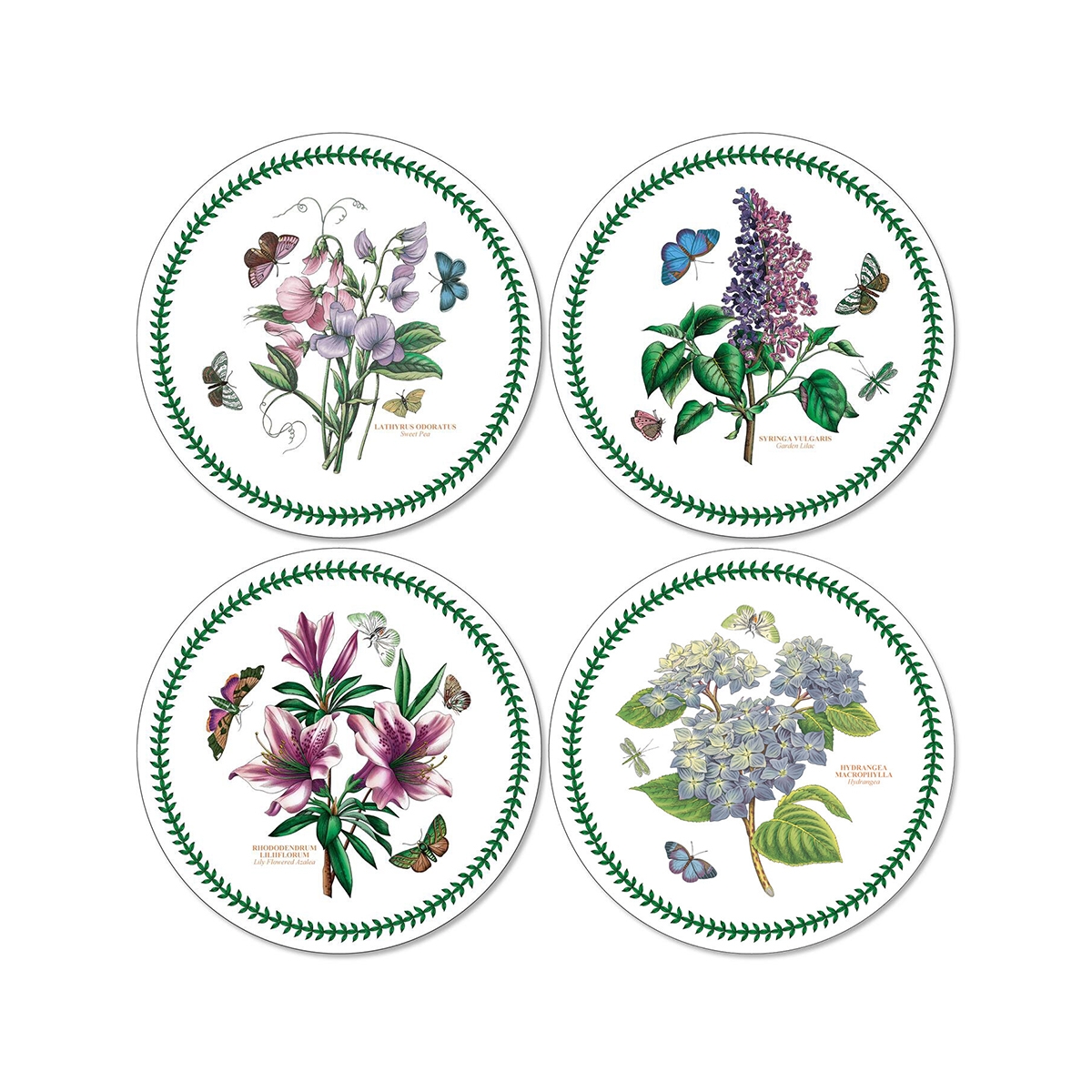 Ensemble de 4 dessous de table ronds Portmeirion Botanic Garden Promotion Ensemble de 4 dessous de table ronds Portmeirion Botanic Garden Promotion