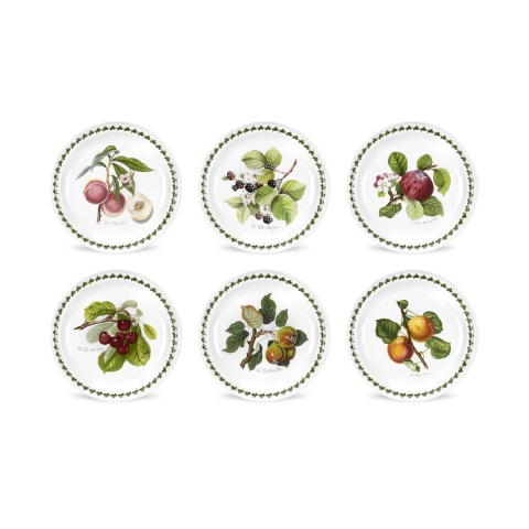 Ensemble de 6 assiettes plates 27 cm en porcelaine Portmeirion Pomona Promotion