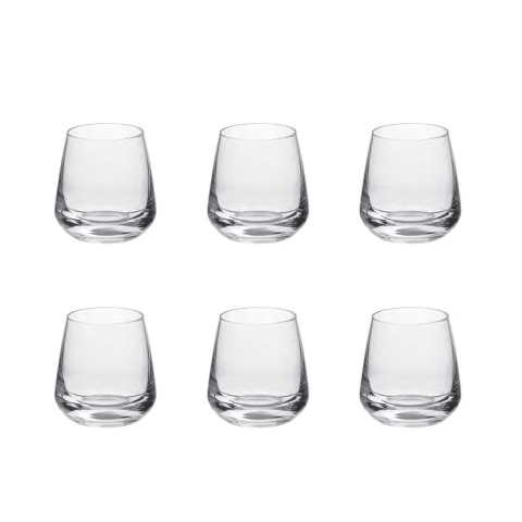 Set de 6 verres à liqueur en verre Goccia pour cuisine, bar, restaurant Mexico Promotion