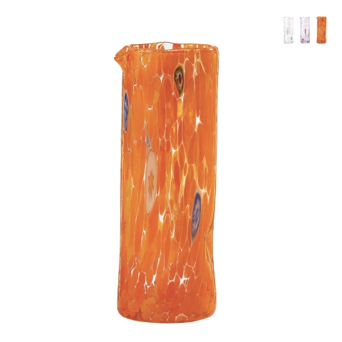 Carafe en verre 0,6L pour table de cuisine et restaurant 15 cm Murrine Promotion