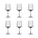 Ensemble de 6 verres à vin en cristal 400 ml pour cuisine bar restaurant Siesta Promotion