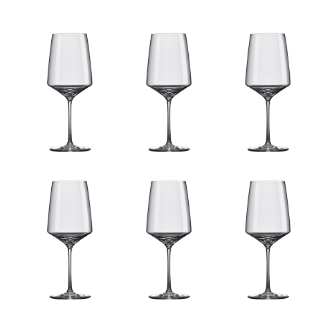 Ensemble de 6 verres à vin en cristal 400 ml pour cuisine bar restaurant Siesta Promotion