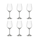 Ensemble de 6 verres à vin rouge de table 22,5 cm design goutte cuisine Sinfonia Promotion