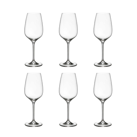 Set 6 verres à vin rouge de table 22,5cm design goutte cuisine Sinfonia Promotion