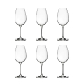 Set de 6 verres à vin blanc design goutte cuisine restaurant 21,5 cm Promotion