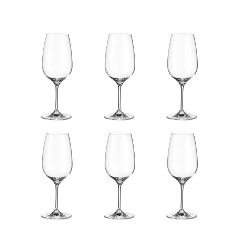 Ensemble de 6 verres à vin Bordeaux design goutte 570ml en verre cristallin Sinfonia Promotion