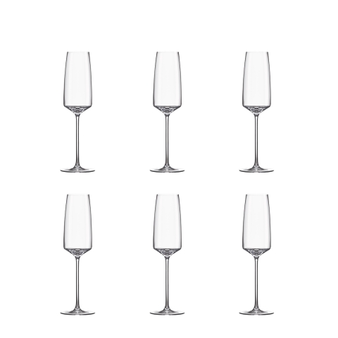 Ensemble de 6 flûtes à dégustation pour cuisine et bar 250 ml Siesta Promotion