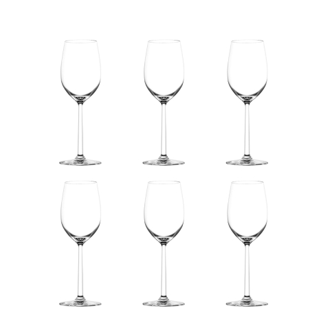 Ensemble de 6 verres à dégustation Beaujolais en verre cristallin 515 ml Shanghai Promotion