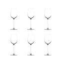 Lot de 6 verres à dégustation de vin 320ml en verre cristallin Shanghai Promotion
