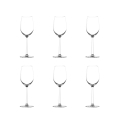 Lot de 6 verres à dégustation de vin 320ml en verre cristallin Shanghai Promotion