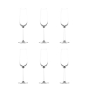 Lot de 6 flûtes à champagne en verre 250 ml Shanghai Promotion