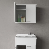 Meuble mural suspendu pour salle de bain buanderie avec 2 portes FH960K Negrari Réductions