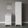 Ensemble meuble buanderie avec porte, miroir et colonne de rangement Negrari COMP 7 Vente